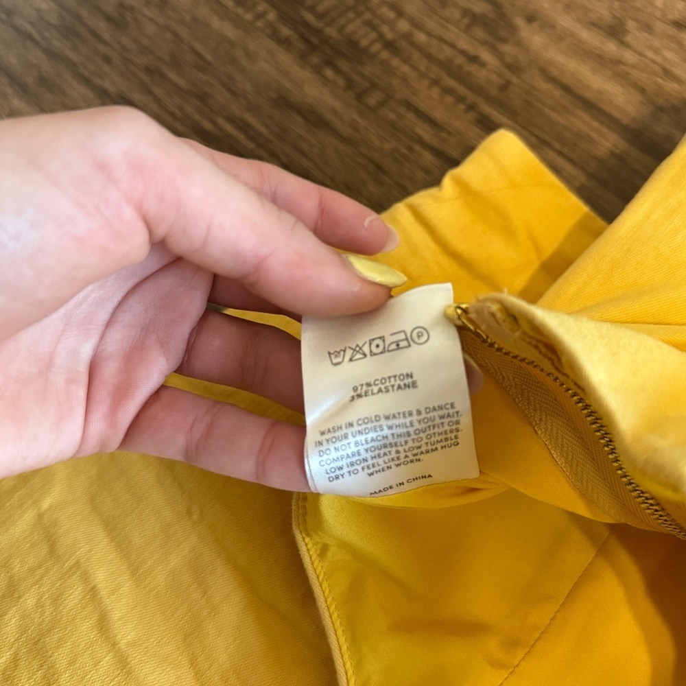 PEPPERMAYO 2PC Matching Set Bustier Corset Top Rooftop Mini Skirt Mustard Yellow - Picture 8 of 13